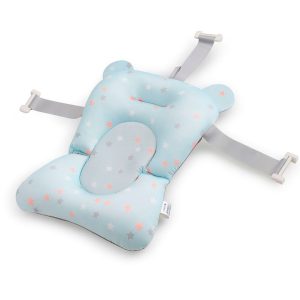 Cojín reductor para bañera bebé | Modelo Estrellitas con Fondo Azul