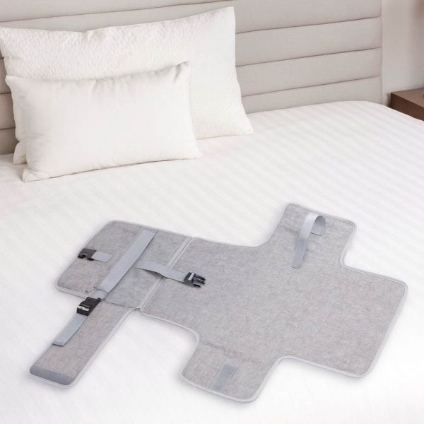 Cambiador para Bebé Portátil y Plegable, color Gris | Desplegado Revés