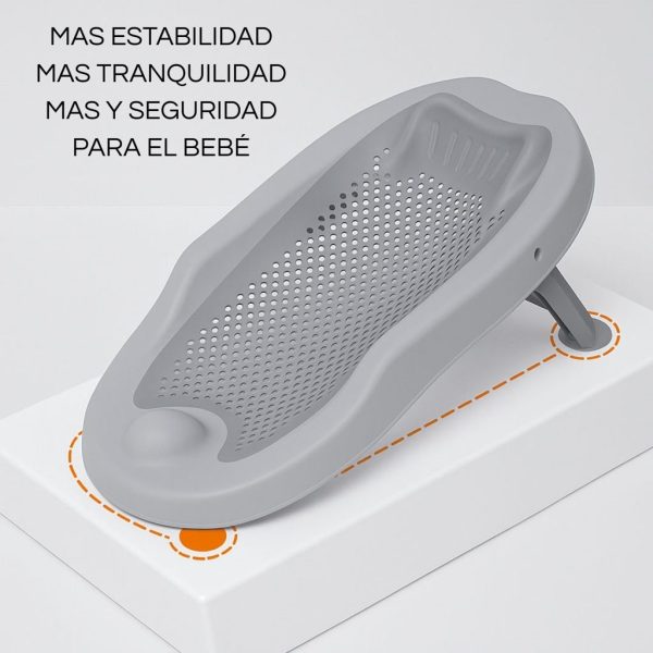 Hamaca de baño ergonómica, color gris | Ventajas