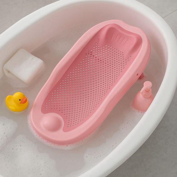 Hamaca de baño ergonómica, color rosa | Uso en Bañera