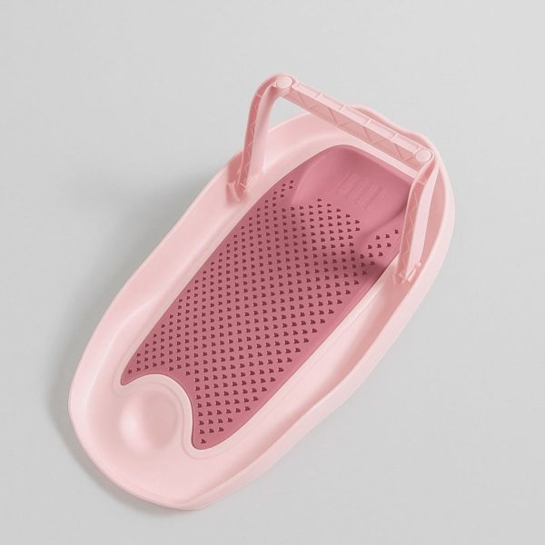 Hamaca de baño ergonómica, color rosa | Vista Trasera