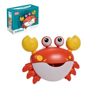 Juguete de baño cangrejo tira espuma con música, multicolor