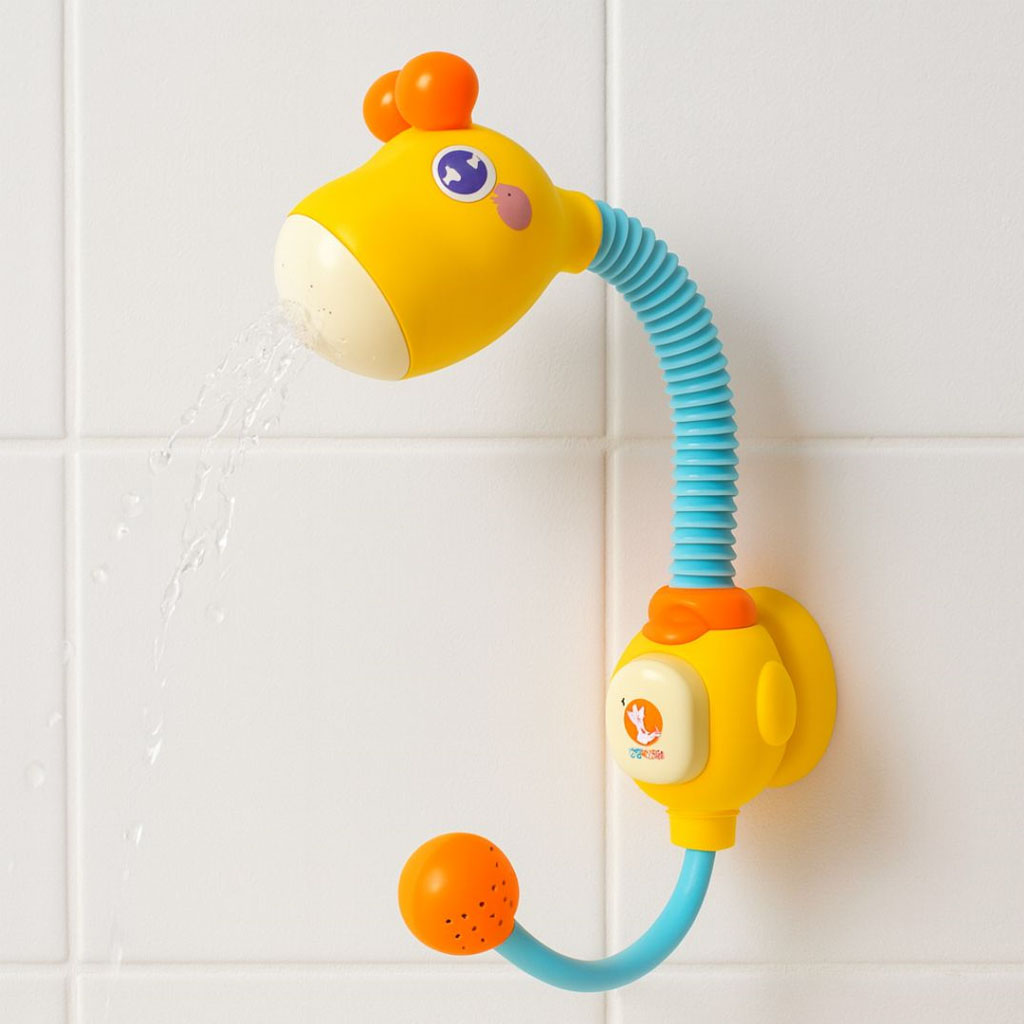 Juguete de baño grifo con forma de jirafa, multicolor | Detalle Ventosa