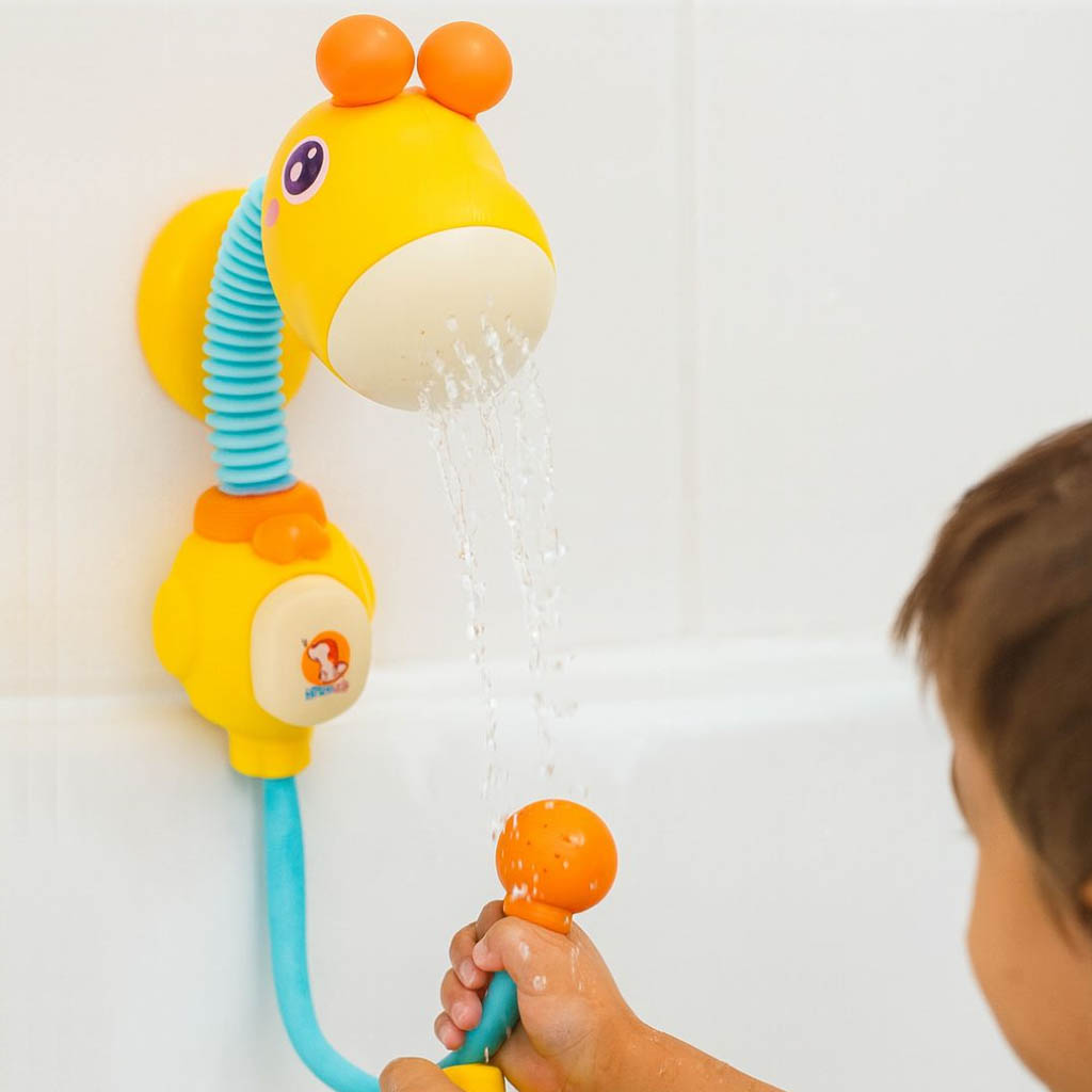 Juguete de baño grifo con forma de jirafa, multicolor | Detalle Uso