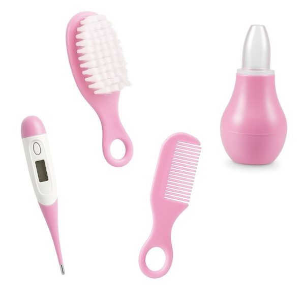 Set de manicura, higiene y cuidado para el bebé, color rosa | Piezas incluidas