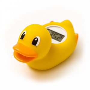 Termómetro de baño digital, modelo pato color amarillo | Detalle