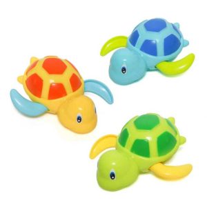 Juguete de baño tortugas de cuerda, multicolor