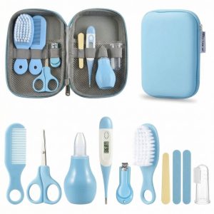 Set de manicura, higiene y cuidado para el bebé, color azul