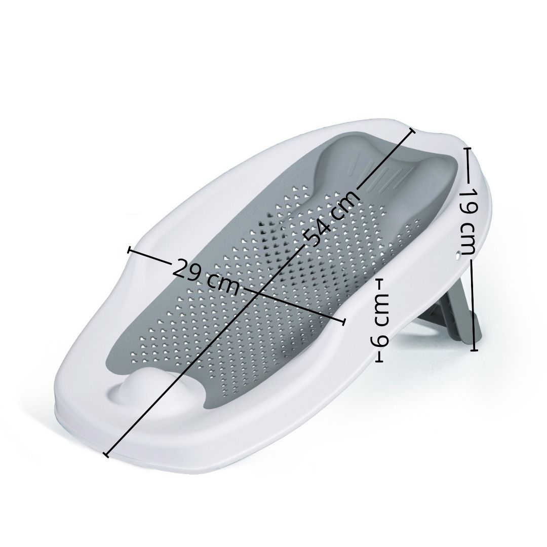 Hamaca de baño ergonómica, color gris - Imagen 3