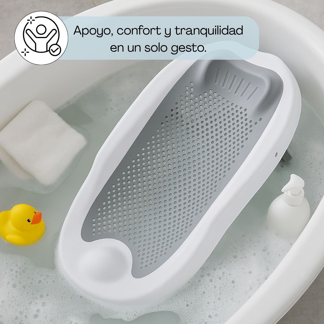 Hamaca de baño ergonómica, color gris - Imagen 4