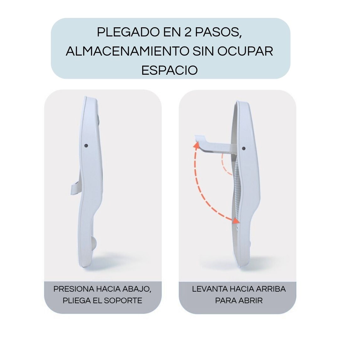 Hamaca de baño ergonómica, color gris - Imagen 7