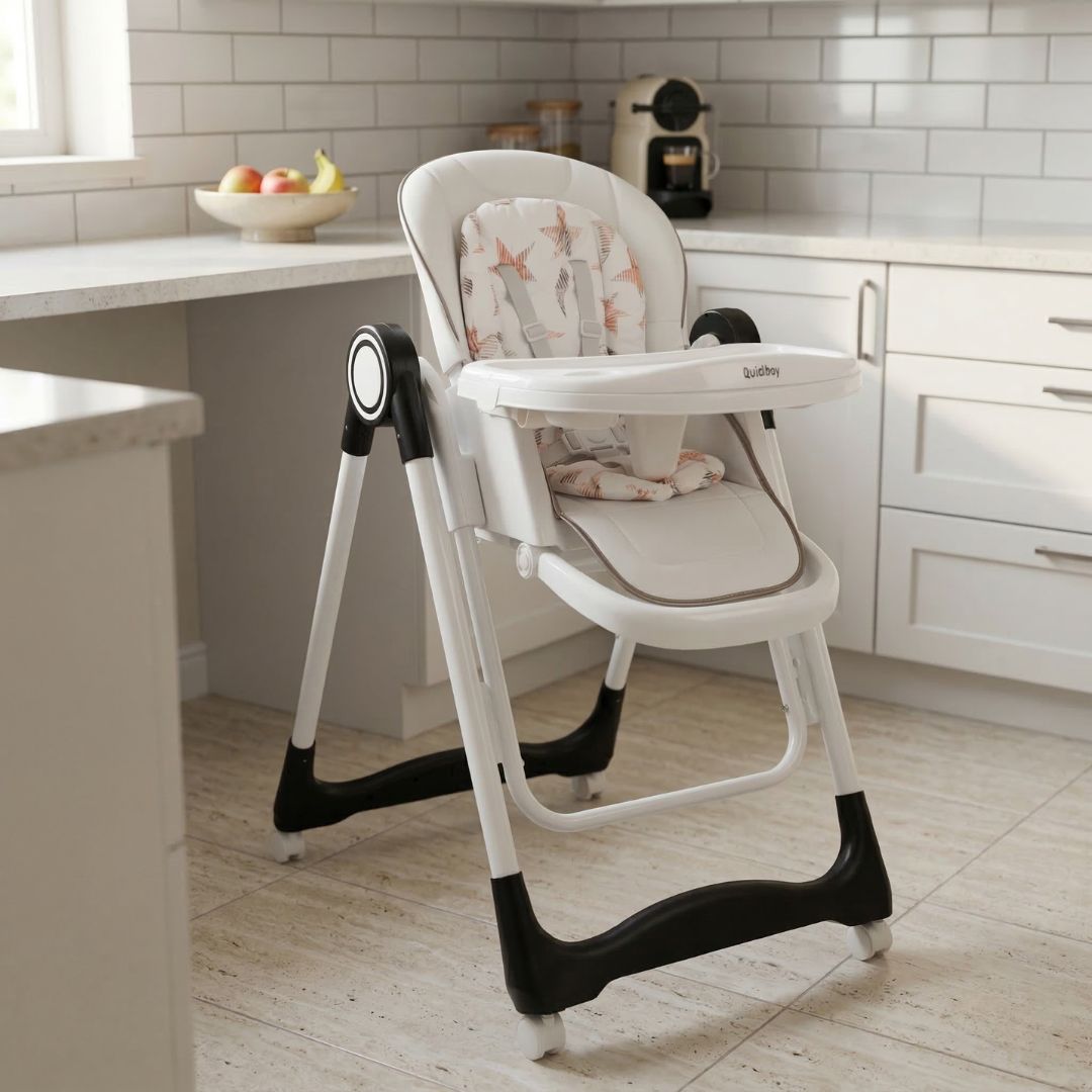 Trona evolutiva 3 en 1 para bebé, plegable y portátil, color negro - Imagen 7