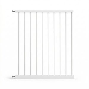 Extensión 80cm para valla de seguridad infantil y para mascotas, color blanco