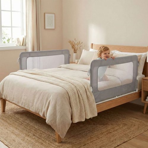 Barrera de seguridad para cama de 180cm | Detalle Uso en Cama Bebé