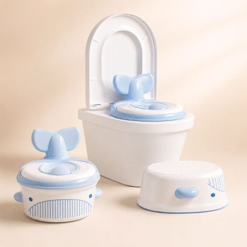 Orinal infantil 3 en 1 modelo ballena con escalón adaptador y orinal | Detalle Principal