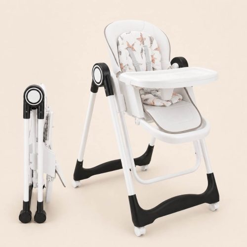 Trona evolutiva 3 en 1 para bebé: hamaca, silla y trona, negro